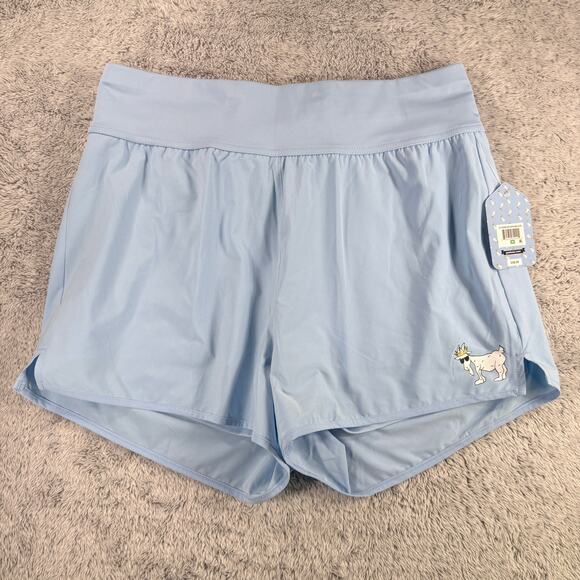 Goat USA Pants - Goat USA Women's Woven Shorts Back Zip Pocket Performance Casual Blue Sz Medium